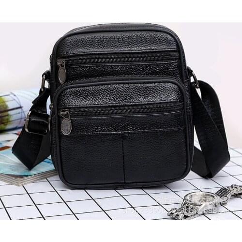 2021 Man Handbag Leather Mens Shoulder Bag Male Small Phone Bag For Men Crossbody Bag Mens Leather Bag Thin Designer Bags