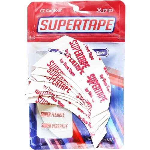 36pcs/lot Original package SUPERTAPE CC contour double side tape for wigs and toupees hair tape