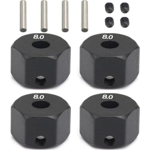4Pcs 12MM Wheel Hex Hub for 1/10 RC Crawler Axial SCX10 Traxxax Trx4 Tamiya MST RC Car Part