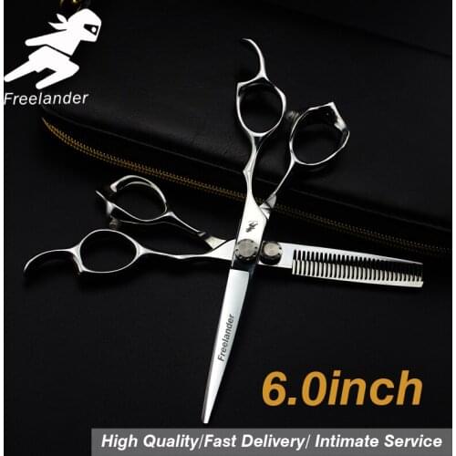 6.0\sale Silver Japanese Hair Scissors Cheap Hairdressing Scissors Shears Hairdresser Shaver Haircut Scissors Model Number Teeth