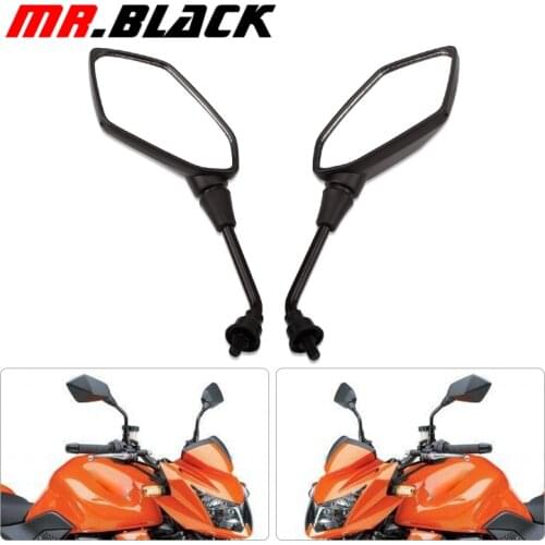 For Kawasaki NINJA Z750 Z800 Z900 Z1000 650R ER6N ER6F ER5 Rearview Mirror 10mm Motorcycle Side Mirror