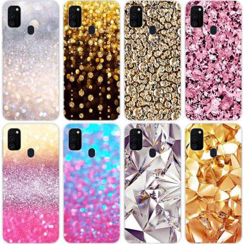 Beautiful Heart diamond Soft Case for Samsung Galaxy M11 M10S M01 M21 M31S M51 A01 J2 Core A21 A42 A6 A8 Plus J6 Plus A7 2018