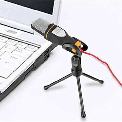 DC3.5mm Plug Condenser Microphone Professional Desktop Tripod MIC for Pc Laptop Video Recording Chatting Gaming Microphones