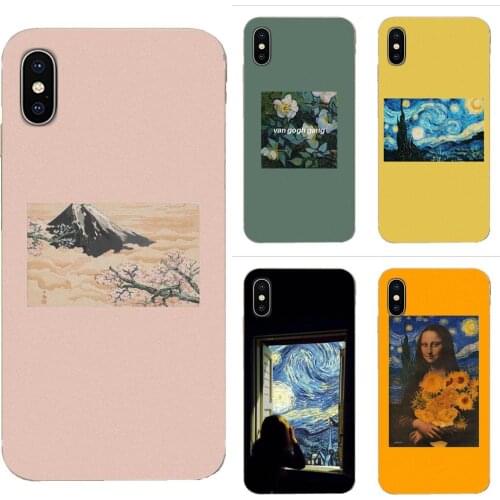 For Sony Xperia Z Z1 Z2 Z3 Z3+ Z4 Compact Z5 Plus M2 M4 XA XA1 XZ Premium TPU Pattern Van Gogh Art Spray