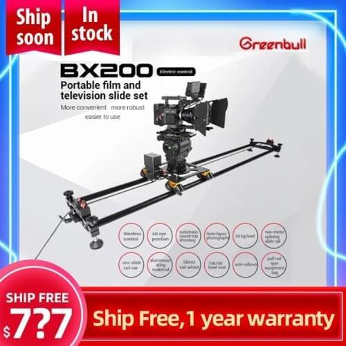 Greenbull BX200 BX200+ Film Camera Slider 100mm bowl Aluminum Slider Kit Video slider dolly track load 50kg for RED ARRI