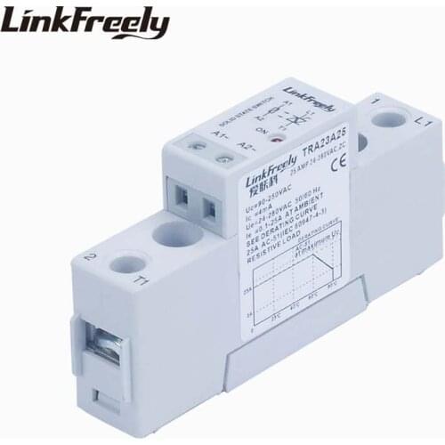 TRA23A25 25A Solid State Relay Board Module SSR AC AC 90-250VAC Input Output 24-280VAC Mini Smart Voltage Control Relay Switch