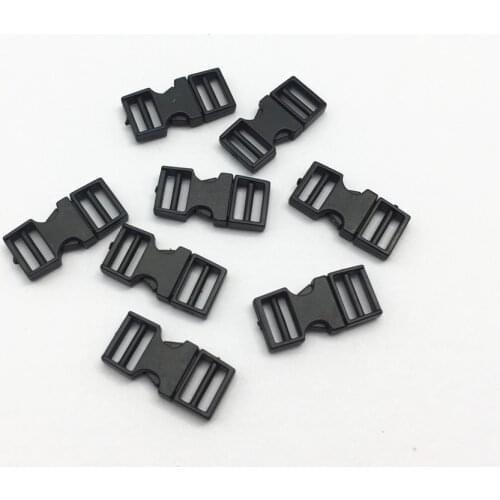 50sets Black White Clear 16x8mm Mini Tiny Doll Clothes Belt Buckles Sewing DIY Patchwork Adjustable Buttons Accessories