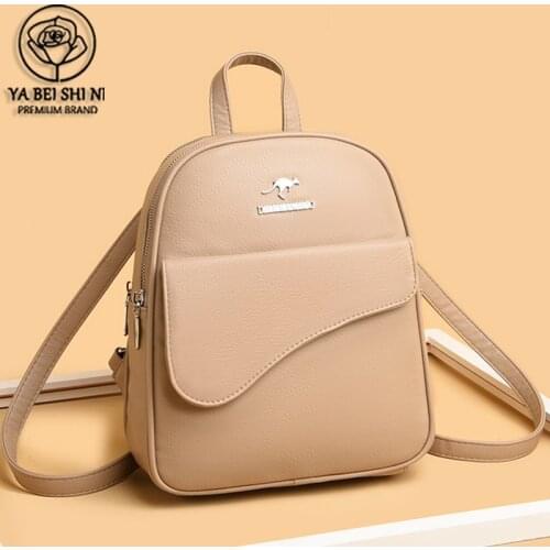 New Large Capacity Womens Simple And Versatile Backpack Leather Backpack For Women Good Designer Bag Large Capacity For Girls