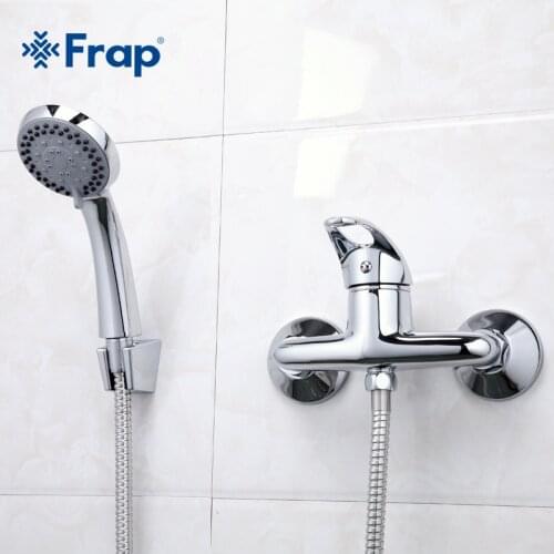 Frap 1 Set Simple Style Shower Faucet Bathroom Tap Cold and Hot Water Mixer Single Handle Torneira F2003