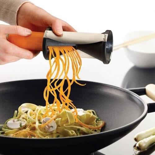 Vegetable Spiral Slicer Plastic Spiralizer for Carrot Cucumber Potato Cutting Grater