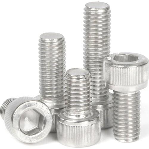 Hex Head Socket Cap Screw Allen Metric Threaded Machine Metal Hexagon Bolts Set Bike Bicycle Screw304 Stainless Steel M6 M8