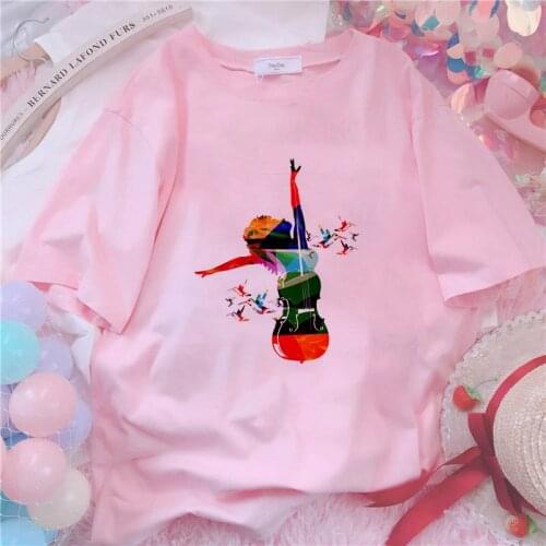 Harajuku Women T-Shirt Fun Music graphics Print Casual Tee Summer Short Sleeve T shirt O-Neck Clothes Tops Female Tshirt Clothes