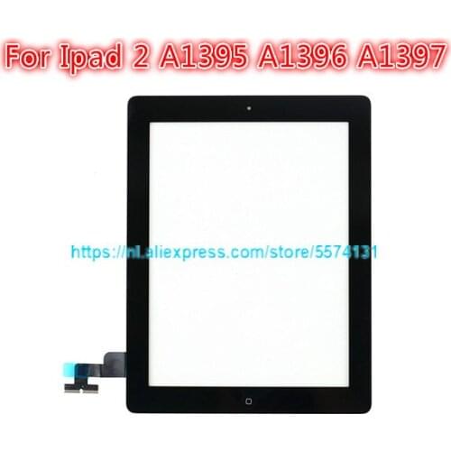 1Pcs Tested New For Ipad 2 2nd Gen A1395 A1396 A1397 9.7 "Lcd Outer Touch Screen Digitizer Front glass Panel Replacement