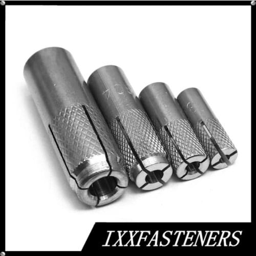 10PCS M6 M8 M10 M12 316 Stainless Steel Anchors Bolt Drop in Anchors Expansion Bolts Drop in Expansion Anchor Bolts