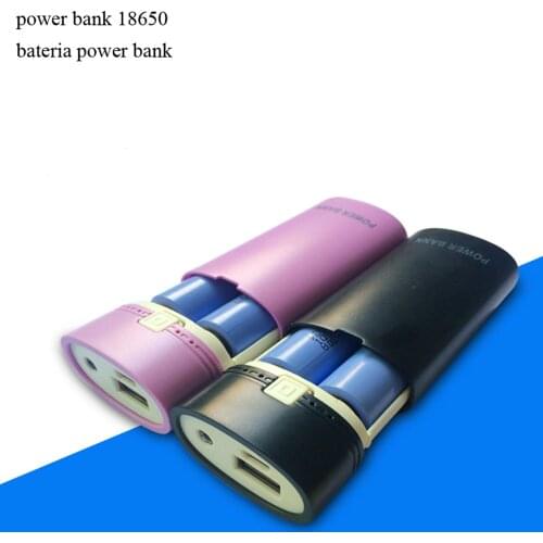 2 sections DIY anti-reverse string welding-free bateria power bank 18650 battery rechargeable powerbank