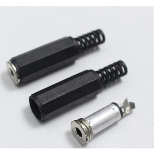 20pcs 3.5mm Mono Female Socket Audio Connector 3.5mm Single Channel jack Headset Dual Track Headphone