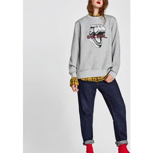 2019 Polyester Streetwear Rushed Special Offer Kpop Unicorn Panda Moletom And Winter Neck Rendering Pattern Pullover