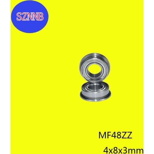 5/10 psc/lote MF84zz brida buje de bola rodamientos accesorios MF84ZZ 4*8*3mm polea MF48zz rodamiento de rueda de guíaabec-5