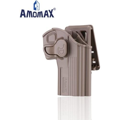 Amomax Tactical Holster FDE Color Fits Taurus 24/7 & CZ 75D Compact, Right Handed 360 Degrees Rotation