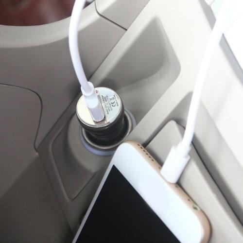 USB Car Charger Charging Power Adapter Input 12-24V DC Output 5.0V 1000mA for Apple iPod Touch For iPhone 4 3G 4G 4S