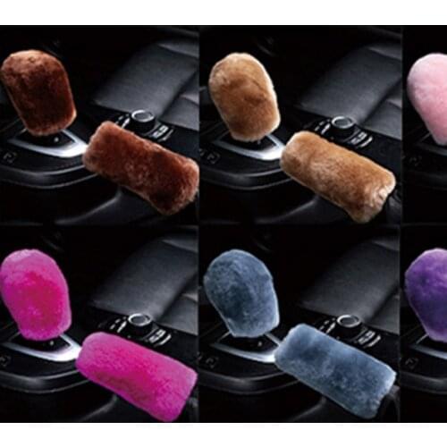 Car plush gear cover hand brake cover for Ford Fusion Escort Kuga Ecosport Fiesta Falcon EDGE/Explorer/EXPEDITION/EVOS/START