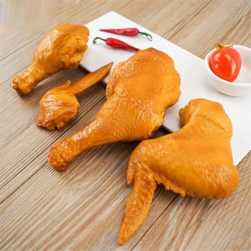 Bar cafe hotel western restaurant dining room hall shop store decor fake simulation roast Chicken Drumsticks Wings model props