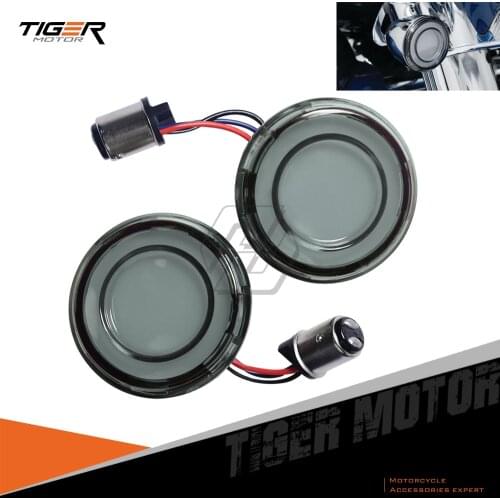 For Harley Touring Sportster XL Softail 2018-2021 Motorcycle 1157 Bullet Style LED Rear Turn Signal Conversions