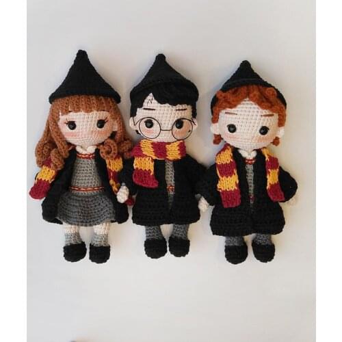 Amigurumi Handmade Toy for home Decoration Fan Home Movie Characters Beauxbatons Dobby Draco Gilderoy Lumos Magus Hogwarts