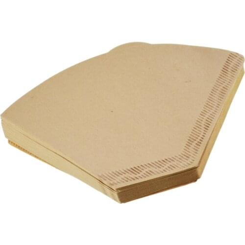 100% Wood Paper Filters V60 Coffee Breweing Disposable Filters 40Pcs Per Bag White Brown Percolator Filters