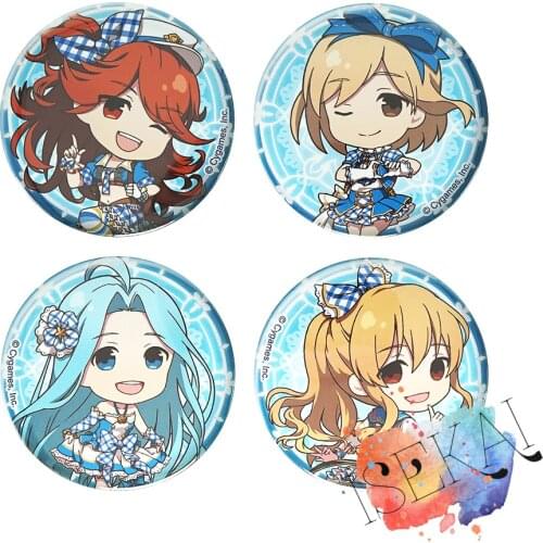 Granblue Fantasy Game Badge Anime Badge Mary Djeeta Lyria Vira Idol Ver. GBF Cute Metal Badge Brooch Pins