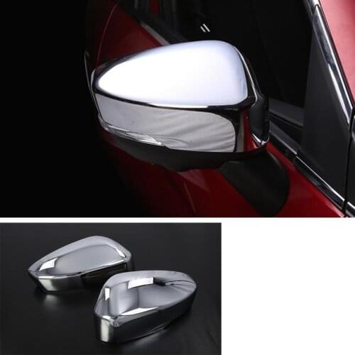 Chrome ABS Car Styling For Mitsubishi Eclipse Cross 2017 2018 Exterior Side Rearview Mirror Decoration Cover Trim Accessories