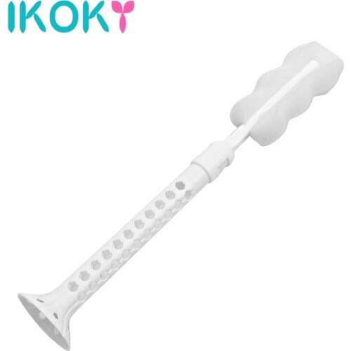 IKOKY Cleaning Tools Oral Anal Vaginal Aircraft Cup Shower Cleaner Male Masturbator Sex Toys For Men Cleaning Kit Device