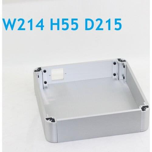 Aluminum Chassis W214*214*55mm Box DIY Decoder Shell Amplifier Headphone Amplify Pre Amp DAC
