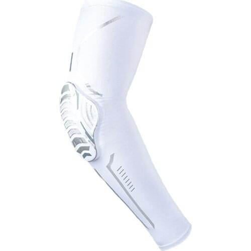 Honeycomb Arm Elbow Pads Crashproof Sport Compression Arm Sleeve Elbow Pad for Basketball Football Cycling Guard