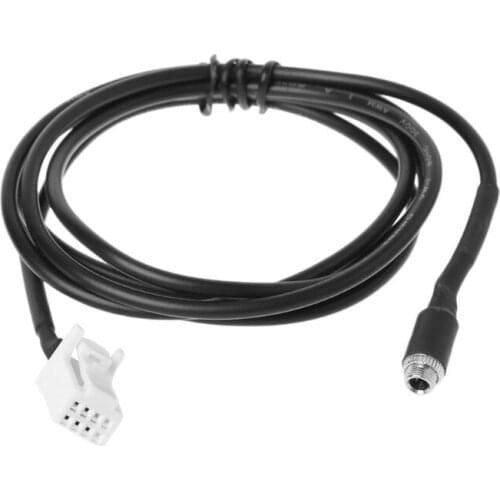 New 1 Pc 8Pin Connector AUX-IN 3.5MM Female Jack Socket Audio Cable Adapter Extension Wire for Suzuki SX4 Grand Vitara 2007-10