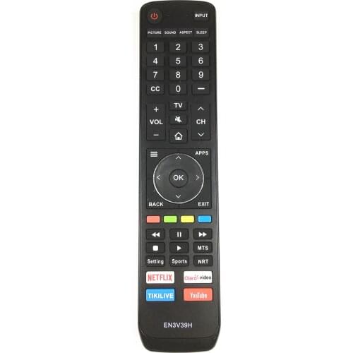 New replace EN3V39H remote control suitable for Hisense TV Claro-video TIKILIVE NETFLIX YOUTUBE 55H9020E 55H9030E 55H9040E