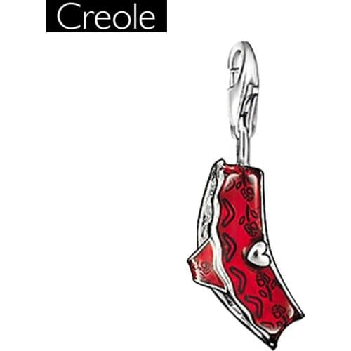 Charm Pendant Red Bikinihose,2018 Fashion Jewelry Sexy Pure 925 Sterling Silver Gift For Women Fit Bracelet Necklace