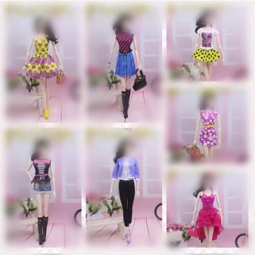 30cm Doll Dress Fashion Clothes suit for licca For ob24 ob27 Doll for Mengfan Doll Accessories Baby Toys Best Girl' Gift