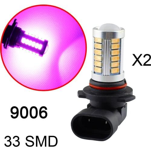 Purple Color Style 9006 9012 HB4 9006HP 9006XS LED Driving Fog Light Foglight Lamp Bulbs DRL Running Accessories