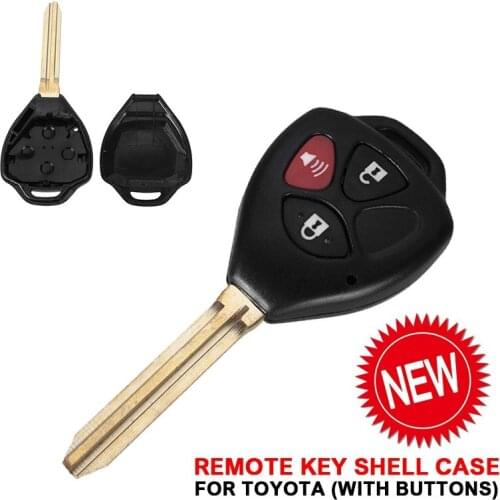 Remote Uncut Blank Key Fob Keyless Entry Shell Case For Toyota RAV4 2006-2010 For Yaris 2007-2010 Venza 2009-2010 3 Buttons