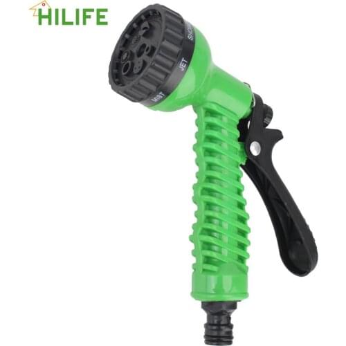 Ajustable Hose Nozzles 7 Pattern Multifunctional Car Wash Water Gun Garden Irrigation Supplies Garden Water Spray Lawn Sprinkler