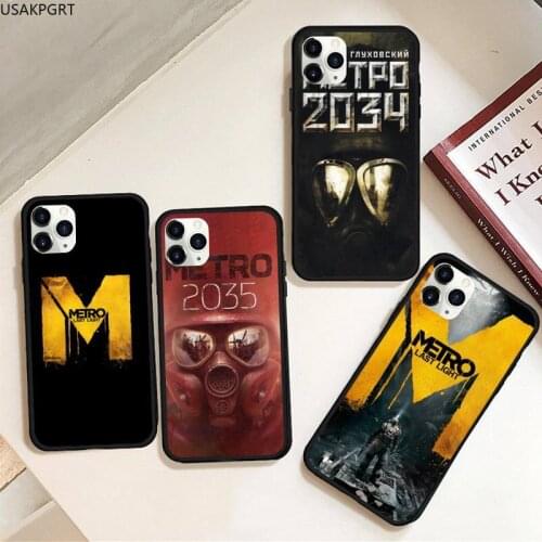 Metro 2033 Phone Case Rubber for iPhone 11 pro XS MAX 8 7 6 6S Plus X 5S SE 2020 XR case