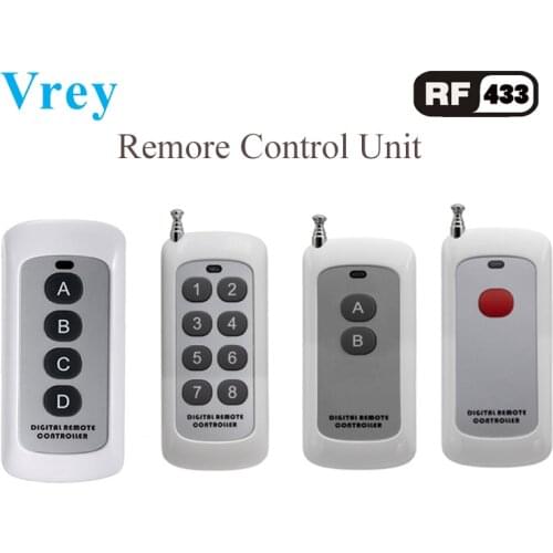 Vrey Wall Light Switch Accessories, RF Remote Controller, Wall Light Remote Switch Controller white
