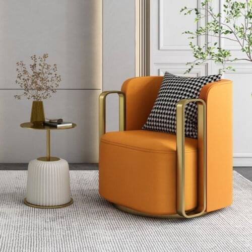 Zq Light Luxury Single-Seat Sofa Chair Nordic Simple Living Room Leisure Lazy Balcony Chair