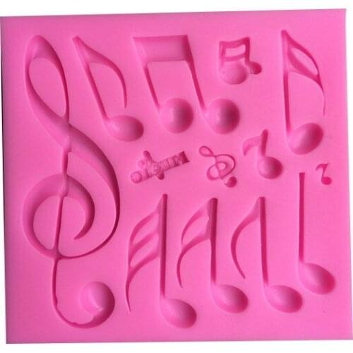 Music Notes Shape Silicone Cake Mold Fondant Cake Chocolate Mould Bakeware Tools Pastry Baking Decoration Cake Tools