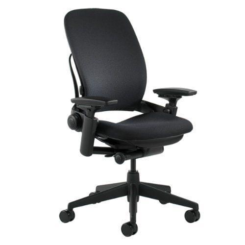 Steelcase Leap Chair, V2 -Open Box- Fully Loaded Black Fabric