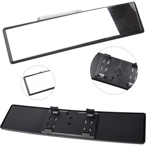 Universal 300mm Panoramic Curve Convex Interior Clip On Rear View Mirror