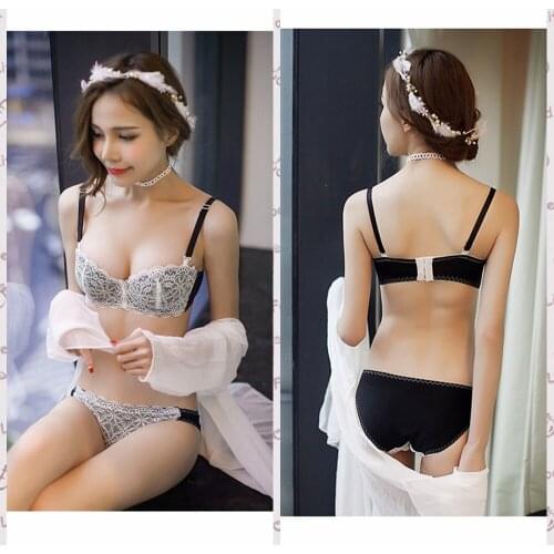 D.N goddess Hot New Sexy Bralette Bra Sweet Women Bras Underwire Brassiere Half cup set Embroidery Lingerie Lot 32-38 A B Cup