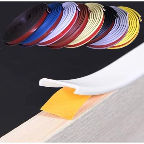 1M Self Adhesive Furniture edge Guard banding strip Soft PVC sealing tape for Cabinet Desk Surface decor table corner protector