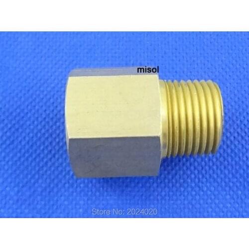 1 pcs of Adaptor fitting 1/2" BSP (DN15) male to 1/2" NPT female, Brass
